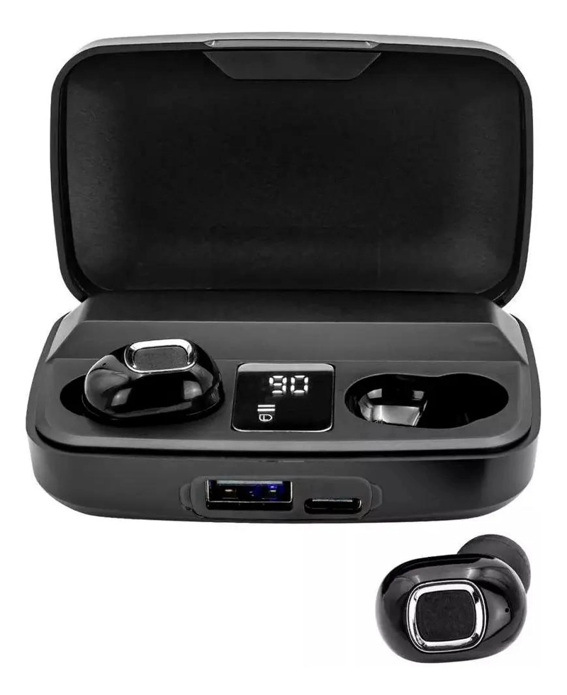 AUDIFONOS INALAMBRICOS NEGROS CON SONIDO POTENTE - 3