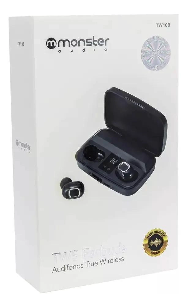 AUDIFONOS INALAMBRICOS NEGROS CON SONIDO POTENTE - 4