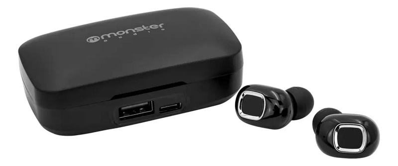 AUDIFONOS INALAMBRICOS NEGROS CON SONIDO POTENTE - 5