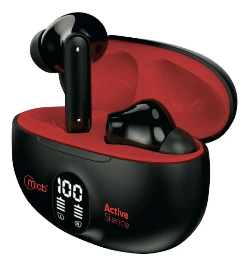 AUDIFONOS TWS CON CANCELACION ACTIVA DE RUIDO ROJO - 1