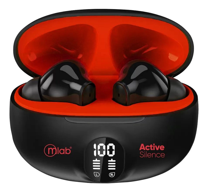 AUDIFONOS TWS CON CANCELACION ACTIVA DE RUIDO ROJO - 2