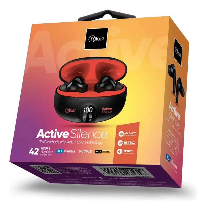 AUDIFONOS TWS CON CANCELACION ACTIVA DE RUIDO ROJO - 3