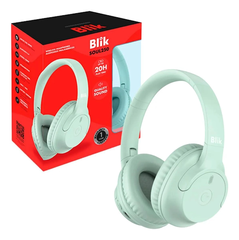 AUDIFONOS INALAMBRICOS CON BATERIA DE 20H Y BLUETOOTH 5.4 - 1