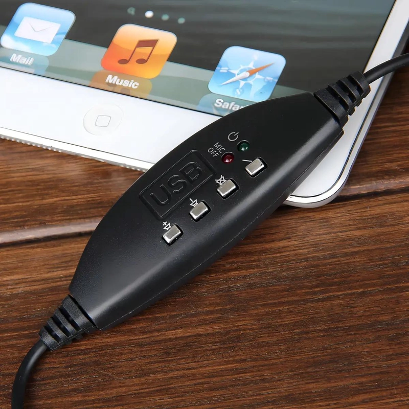 AUDIFONO USB GAMER CON MICROFONO Y CONTROL DE VOLUMEN - 4