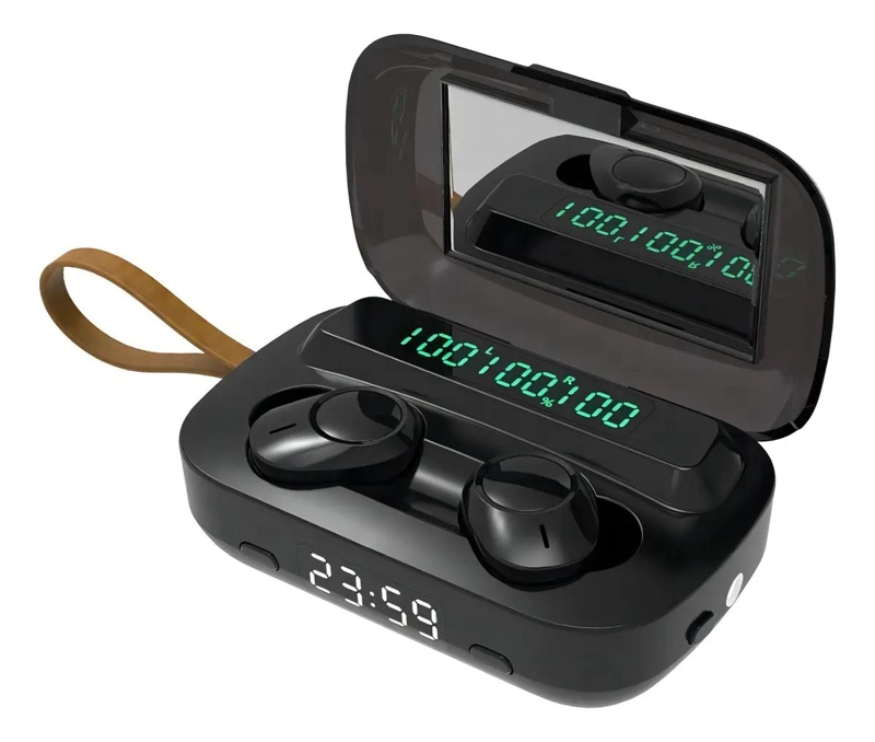 AURICULARES IN-EAR BLUETOOTH M13 NEGRO CON ESTUCHE - 1