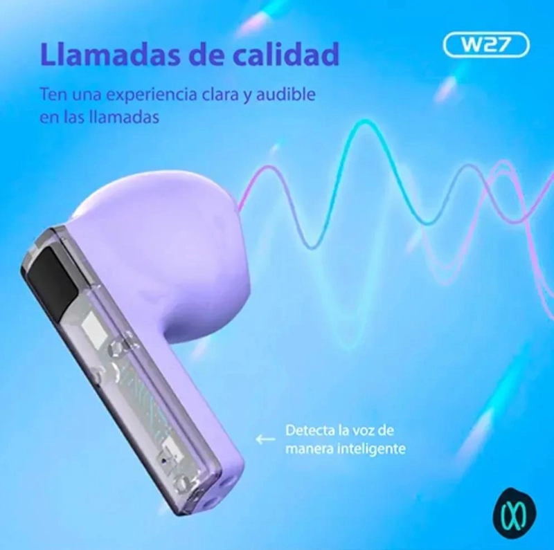 AUDIFONOS BLUETOOTH 5.3 TWS CON CANCELACION DE RUIDO Y 36 - 5