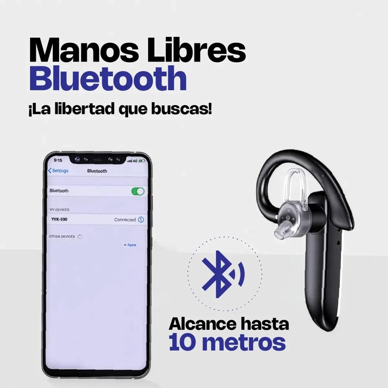 AUDIFONO BLUETOOTH PROFESIONAL MANOS LIBRES YYK-530 - 2