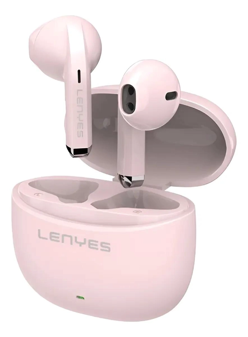 AUDIFONOS EARBUDS INALAMBRICOS COLOR ROSA - 1