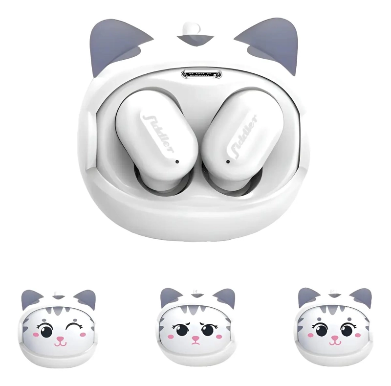 AUDIFONOS BLUETOOTH CON DISEÑO DE GATO Y OREJAS MOVILES - 5