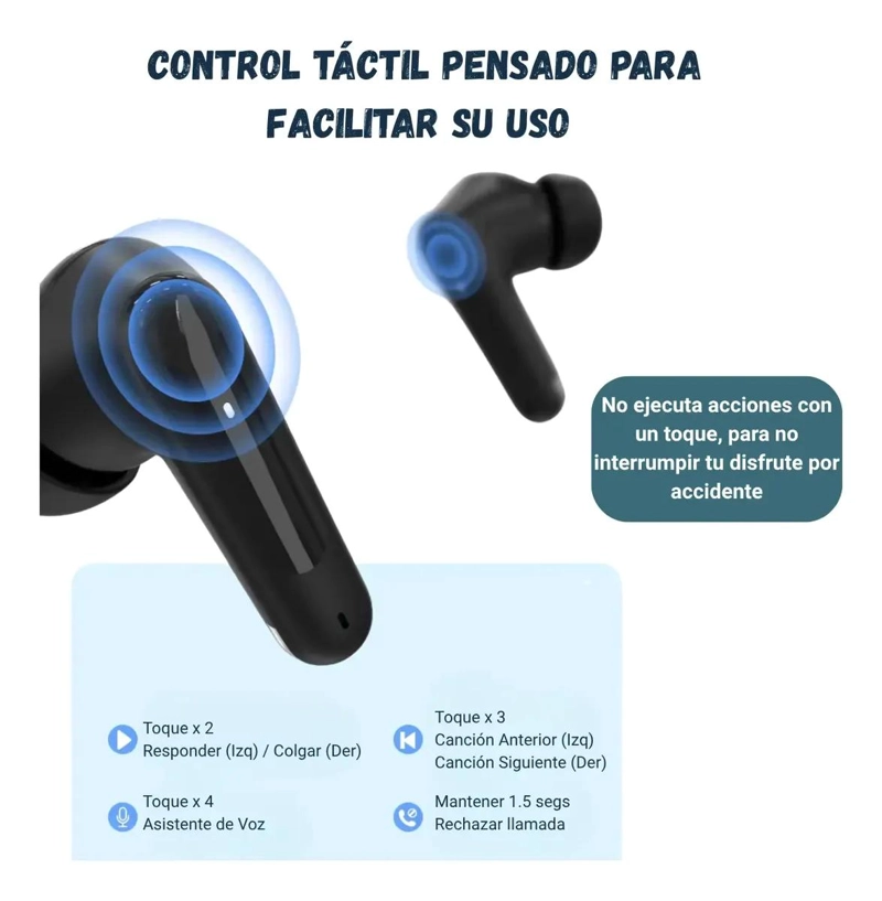 AUDIFONO IN EAR BLUETOOTH INALAMBRICO DEPORTIVO - 5