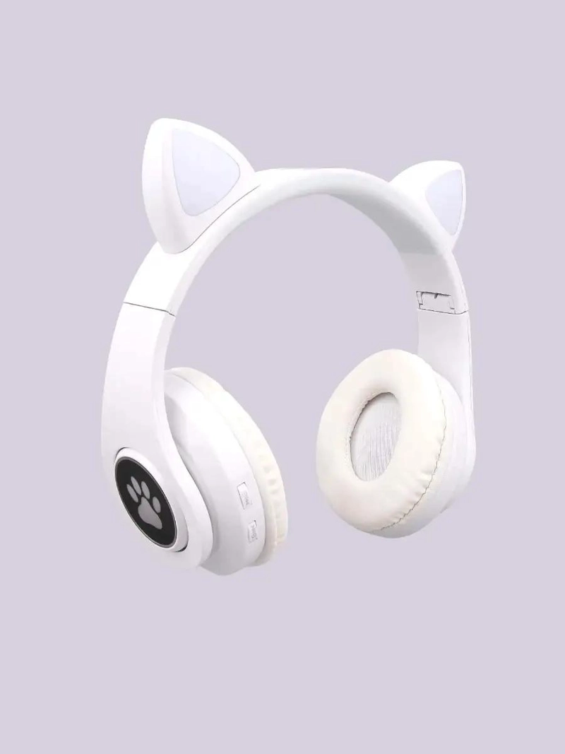 AUDIFONOS INALAMBRICOS BLUETOOTH B39 CON OREJAS DE GATO Y - 4