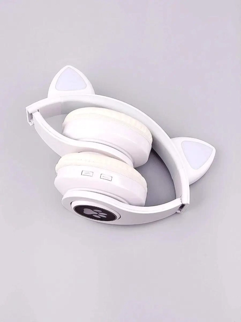 AUDIFONOS INALAMBRICOS BLUETOOTH B39 CON OREJAS DE GATO Y - 5