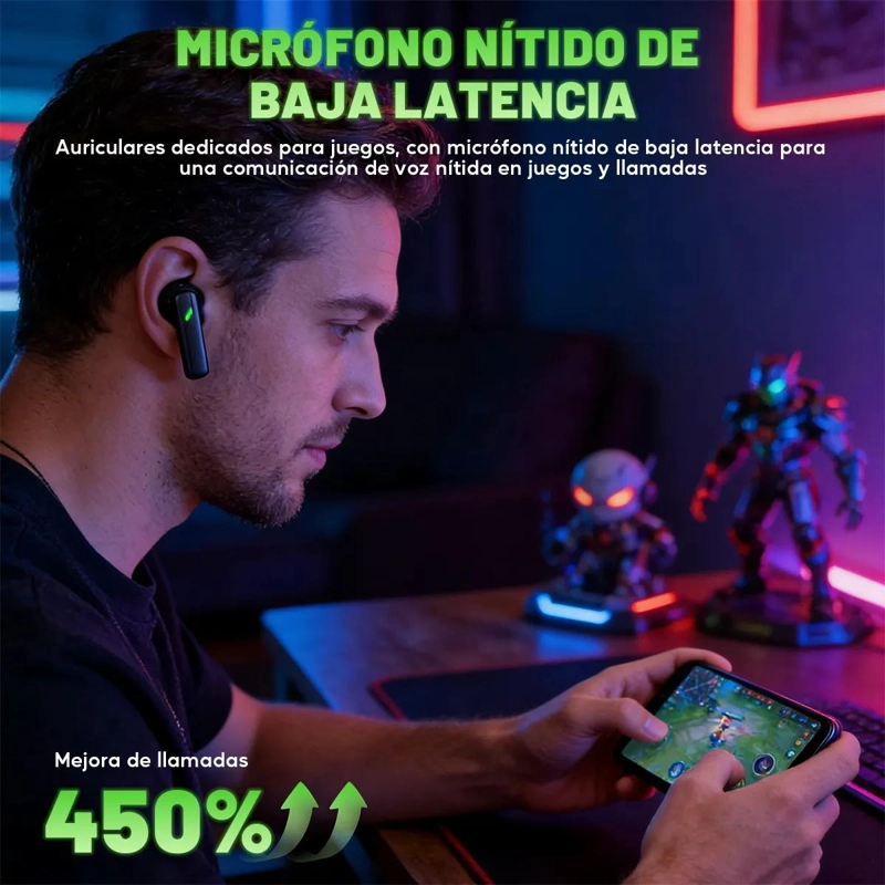 AURICULAR INALAMBRICO BLUETOOTH CON CANCELACION DE RUIDO - 3