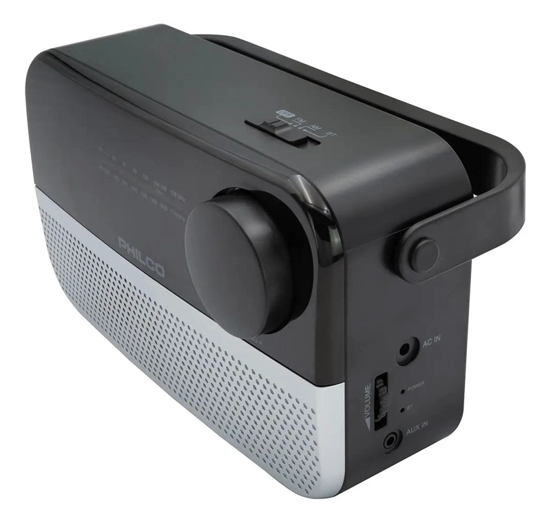 RADIO PORTATIL BLUETOOTH AM/FM COLOR PLATA - 2