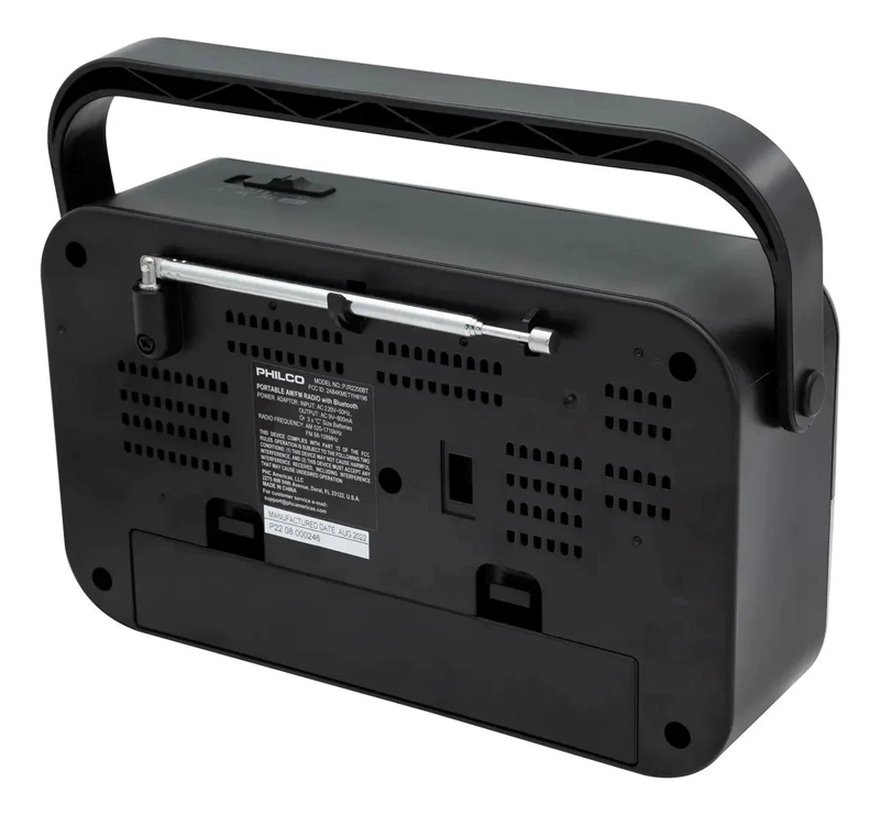 RADIO PORTATIL BLUETOOTH AM/FM COLOR PLATA - 4