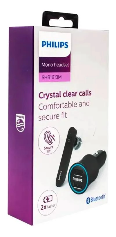 AUDIFONO MANOS LIBRES BLUETOOTH CON CARGADOR DOBLE USB - 1