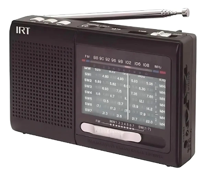 RADIO PORTATIL AM/FM SW 9 BANDAS CON USB Y MICRO SD - 1