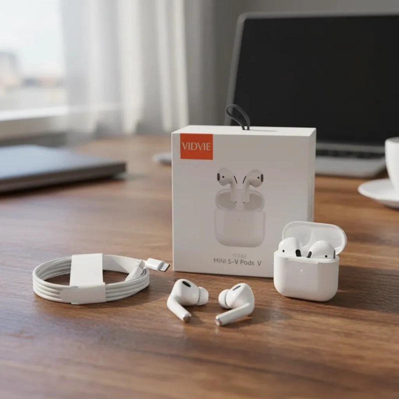 AUDIFONOS INALAMBRICOS MINI CON ESTUCHE DE CARGA - 5