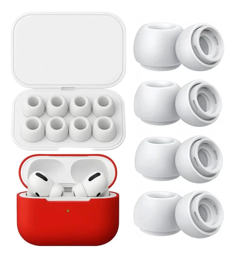 GENÉRICO JUEGO DE 4 ALMOHADILLAS DE SILICONA PARA AURICULARES