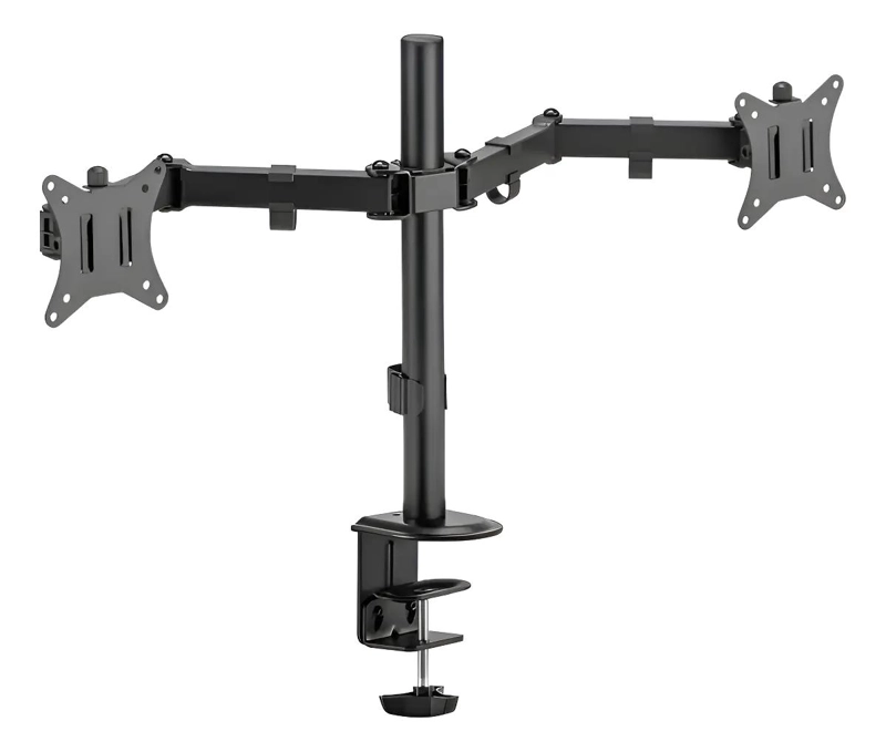 SOPORTE ARTICULADO DE ACERO PARA DOS MONITORES 14 A 32 - 1