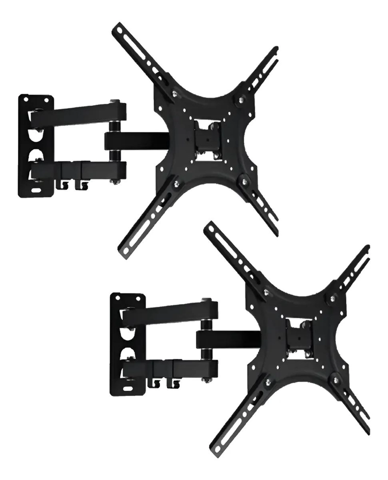 GENÉRICO PACK 2 SOPORTES PARA TELEVISOR 14 A 55 PULGADAS NEGRO