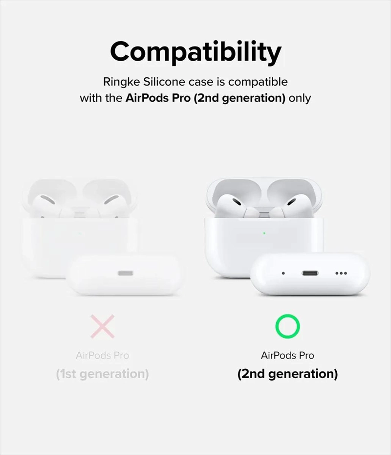 FUNDA SILICONA PROTECTORA PARA AIRPODS PRO 2 GEN - 4