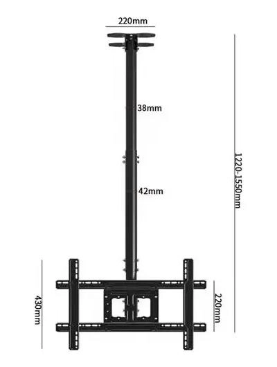 SOPORTE DE TECHO RETRACTIL PARA TV 32 A 75 PULGADAS - 2