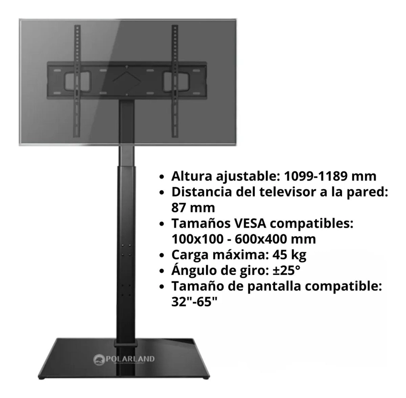 SOPORTE DE SUELO PARA TELEVISOR HASTA 75 PULGADAS - 2
