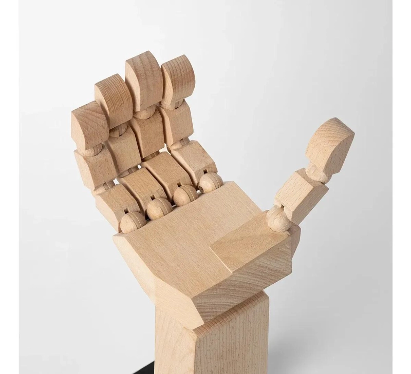 SOPORTE PARA AUDIFONOS GAMING DE MADERA HAYA 34 CM BEIGE - 2
