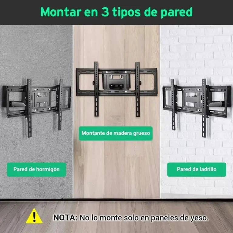 SOPORTE DE PARED UNIVERSAL PARA TV 32 A 70 PULGADAS - 5