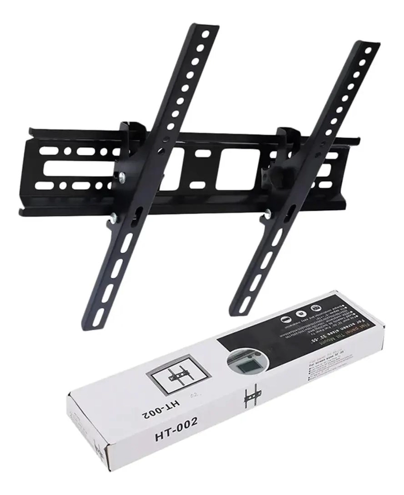 SOPORTE DE PARED PARA TV Y MONITOR 32 A 55 PULGADAS NEGRO - 4