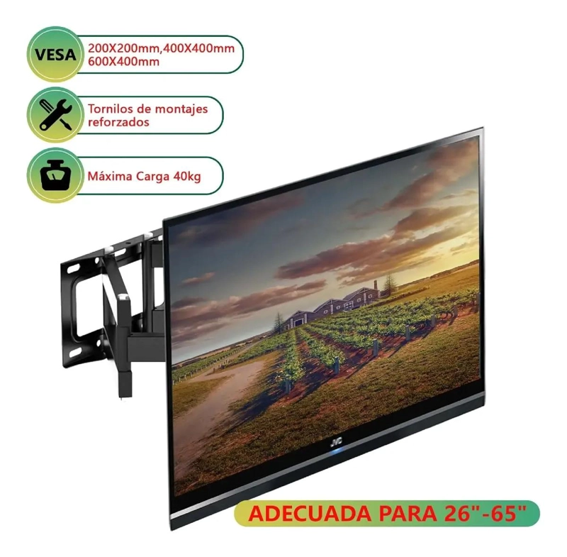 SOPORTE DE PARED PARA TV 26 A 65 PULGADAS - 5