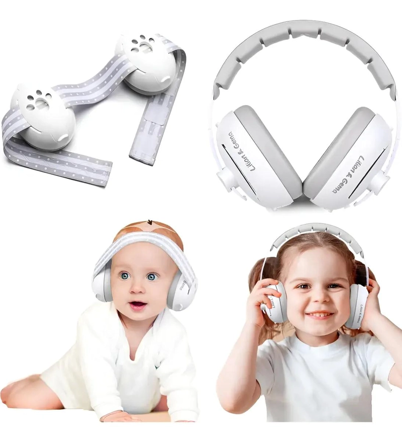 AUDIFONOS PROTECTORES ANTI-RUIDO PARA BEBE S Y NIÑOS 2 EN - 1