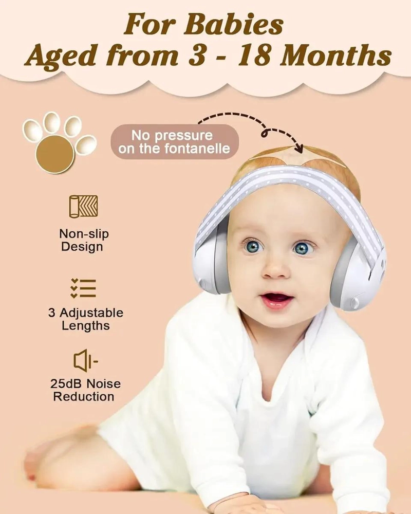 AUDIFONOS PROTECTORES ANTI-RUIDO PARA BEBE S Y NIÑOS 2 EN - 2