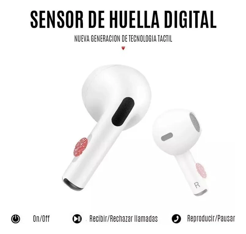 AUDIFONOS IN-EAR BLUETOOTH TWS BLANCO - 5