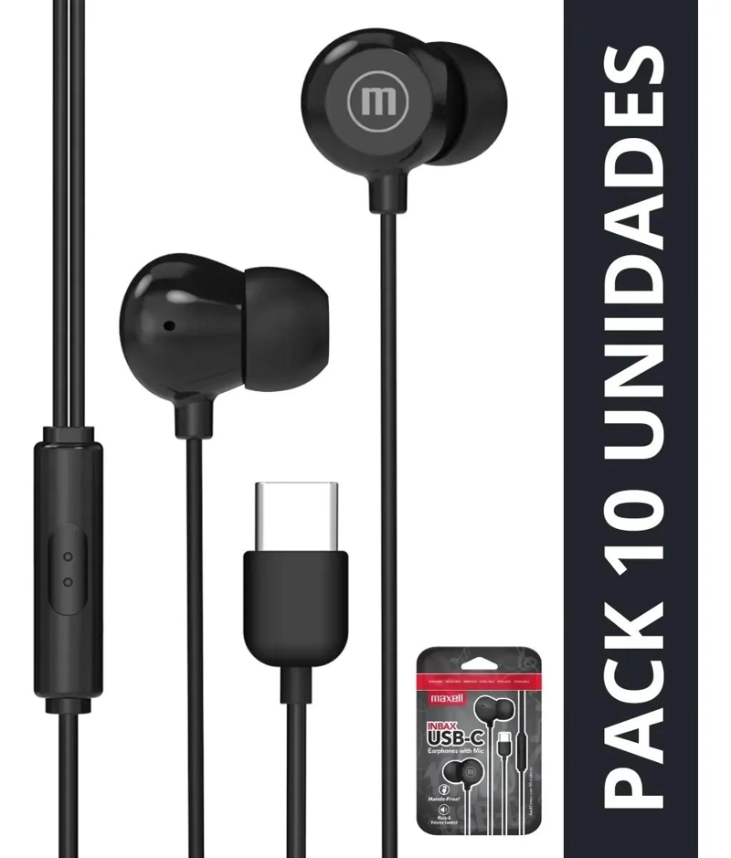 PACK 10 AUDIFONOS IN EAR TIPO C CON MICROFONO - 2