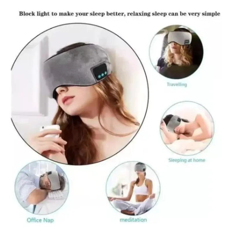 ANTIFAZ AURICULAR BLUETOOTH PARA DORMIR CON MICROFONO - 3