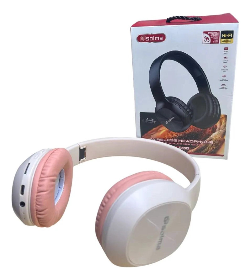 AUDIFONOS BLUETOOTH INALAMBRICOS MODELO SL-E2203 - 2