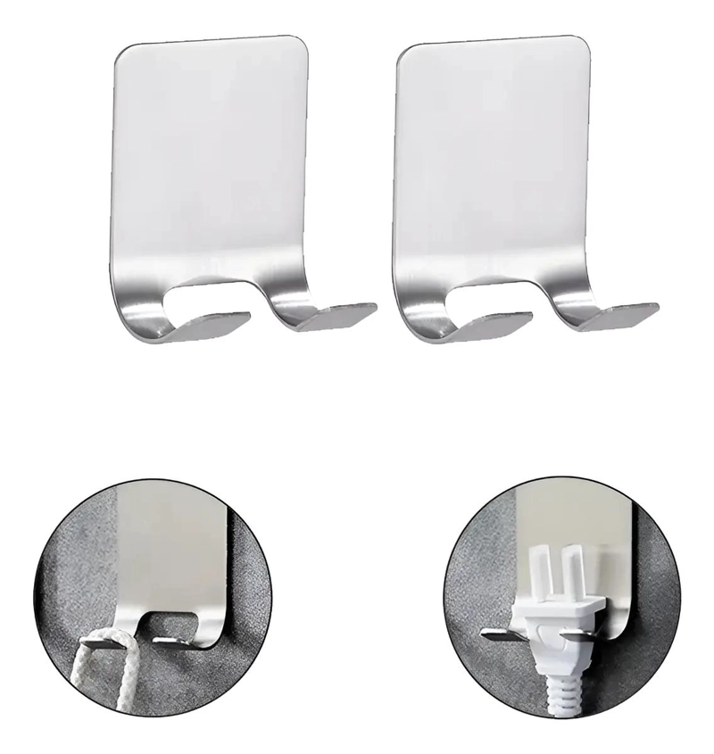 PACK 2 SOPORTES DE PARED MULTIFUNCION ACERO INOXIDABLE - 1