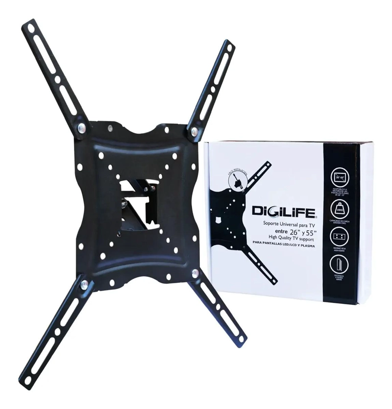 KIT SOPORTES TV FIJO 26-65 Y ARTICULADO 26-55 - 4