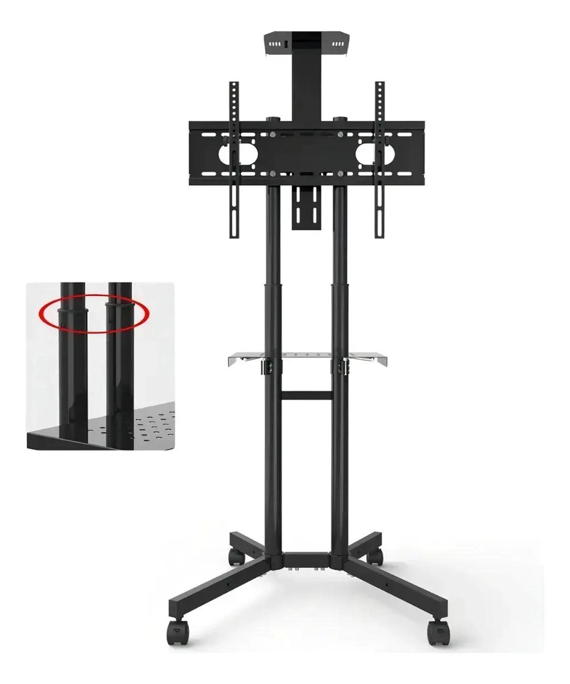 SOPORTE TV BASE PEDESTAL CON RUEDAS PARA 32 A 65 PULGADAS - 2