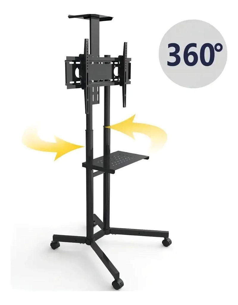 SOPORTE TV BASE PEDESTAL CON RUEDAS PARA 32 A 65 PULGADAS - 3