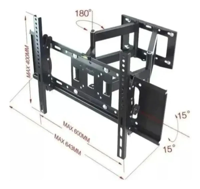 SOPORTE TV MOVIL DOBLE BRAZO PARA PANTALLAS 32'' A 70'' - 5