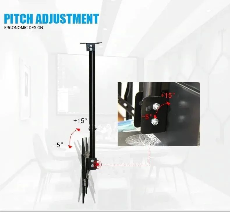 SOPORTE DE TECHO AJUSTABLE PARA TV 26 A 60 PULGADAS - 5
