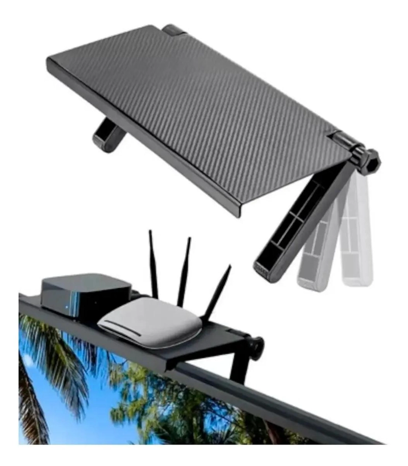 PACK 2 SOPORTES PLEGABLES PARA TV CON REPISA - 2