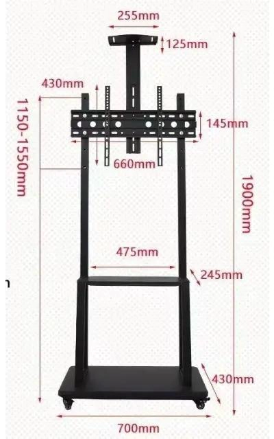 SOPORTE DE TV TIPO H AJUSTABLE 32-75 PULGADAS - 3