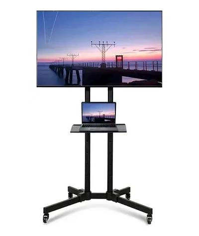 SOPORTE DE PISO PARA TV 32-65'' CON RUEDAS Y BASE ESTABLE - 1