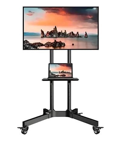 SOPORTE DE PISO PARA TV 32-65'' CON RUEDAS Y BASE ESTABLE - 3