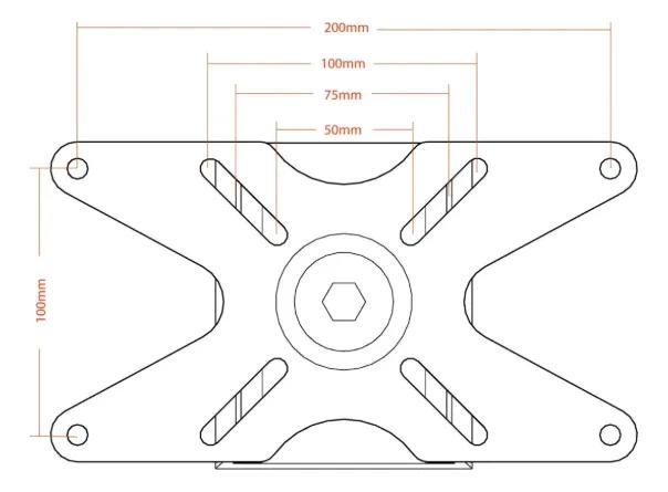SOPORTE UNIVERSAL PARA PANTALLAS LCD Y LED DE 15 A 30 PUL - 3