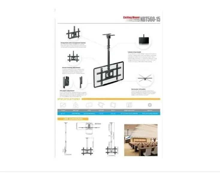 SOPORTE DE TECHO AJUSTABLE PARA TV 32 A 75 PULGADAS - 3